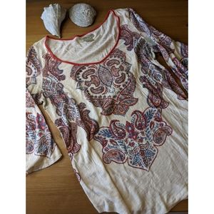 Lucky Brand 3/4 sleeve top